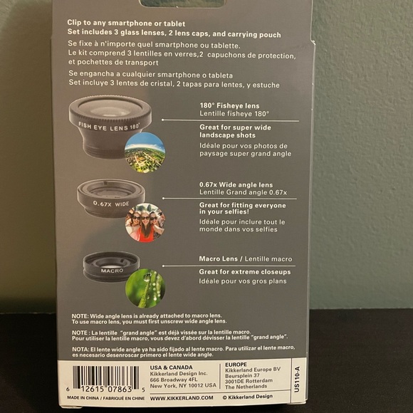 Kikkerland camera phone clip lens set - Picture 2 of 2